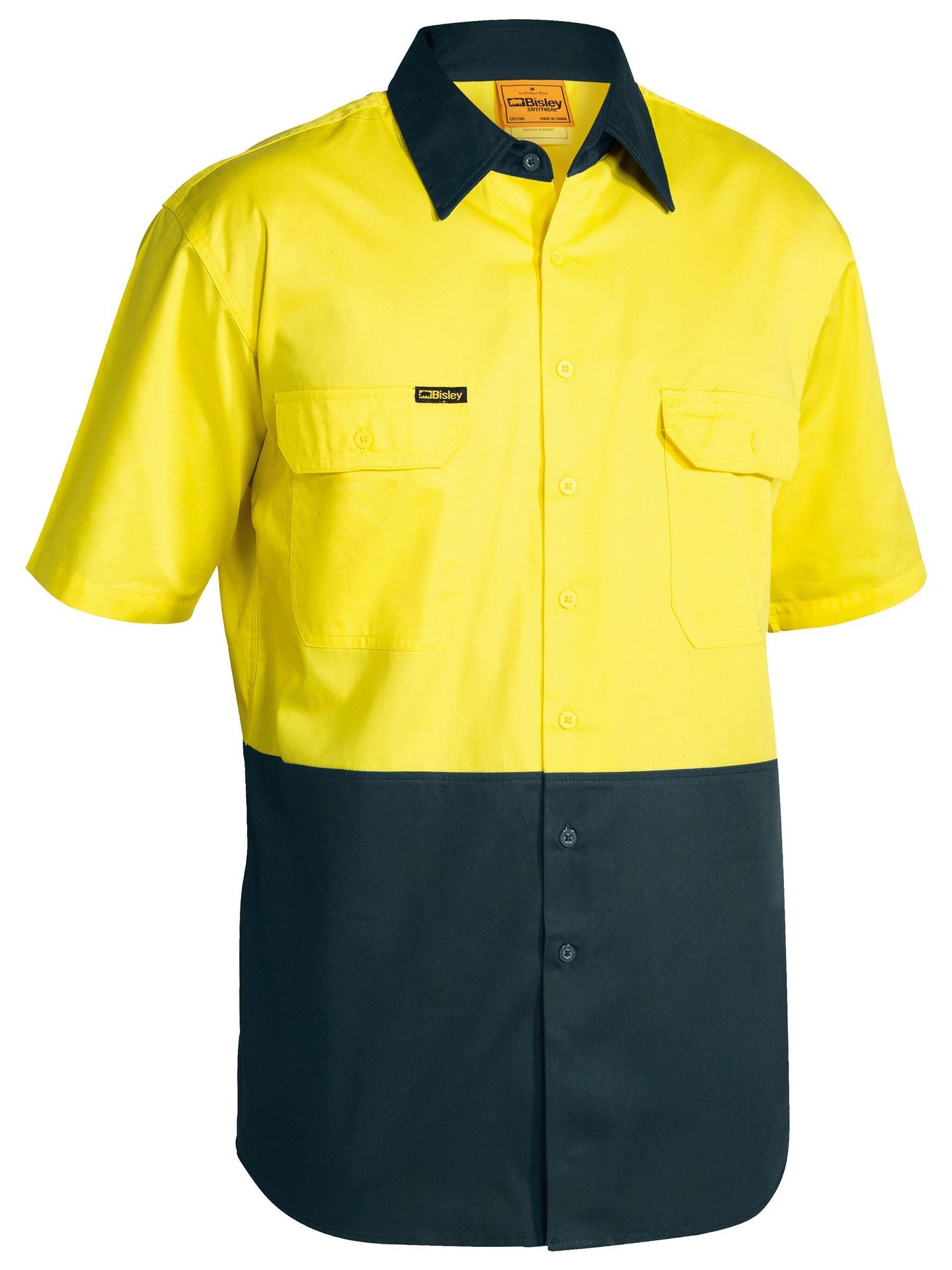 HI VIS COOL LIGHTWEIGHT DRILL SHIRT BS1895