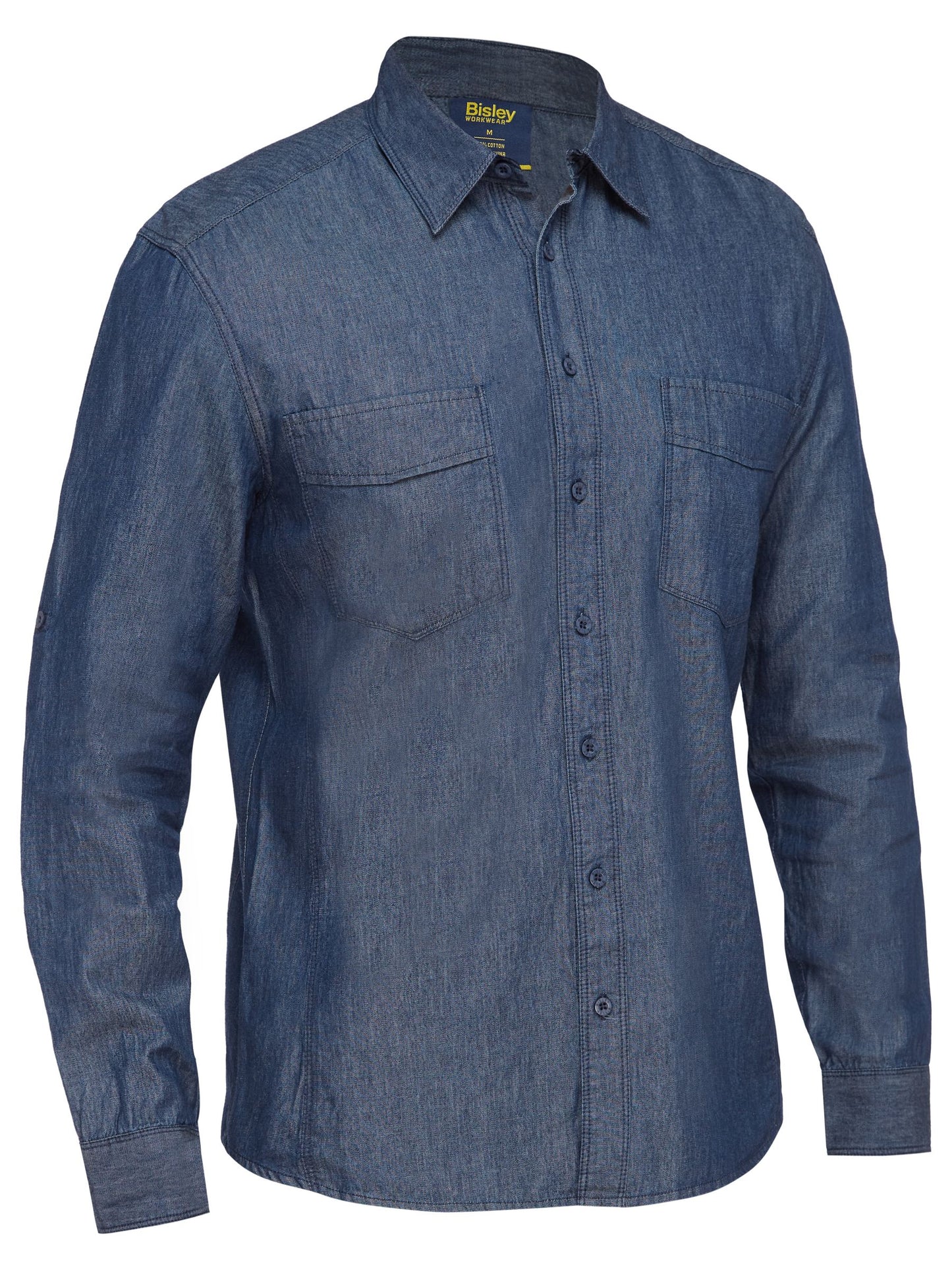 MENS LONG SLEEVE DENIM WORK SHIRT BS6602