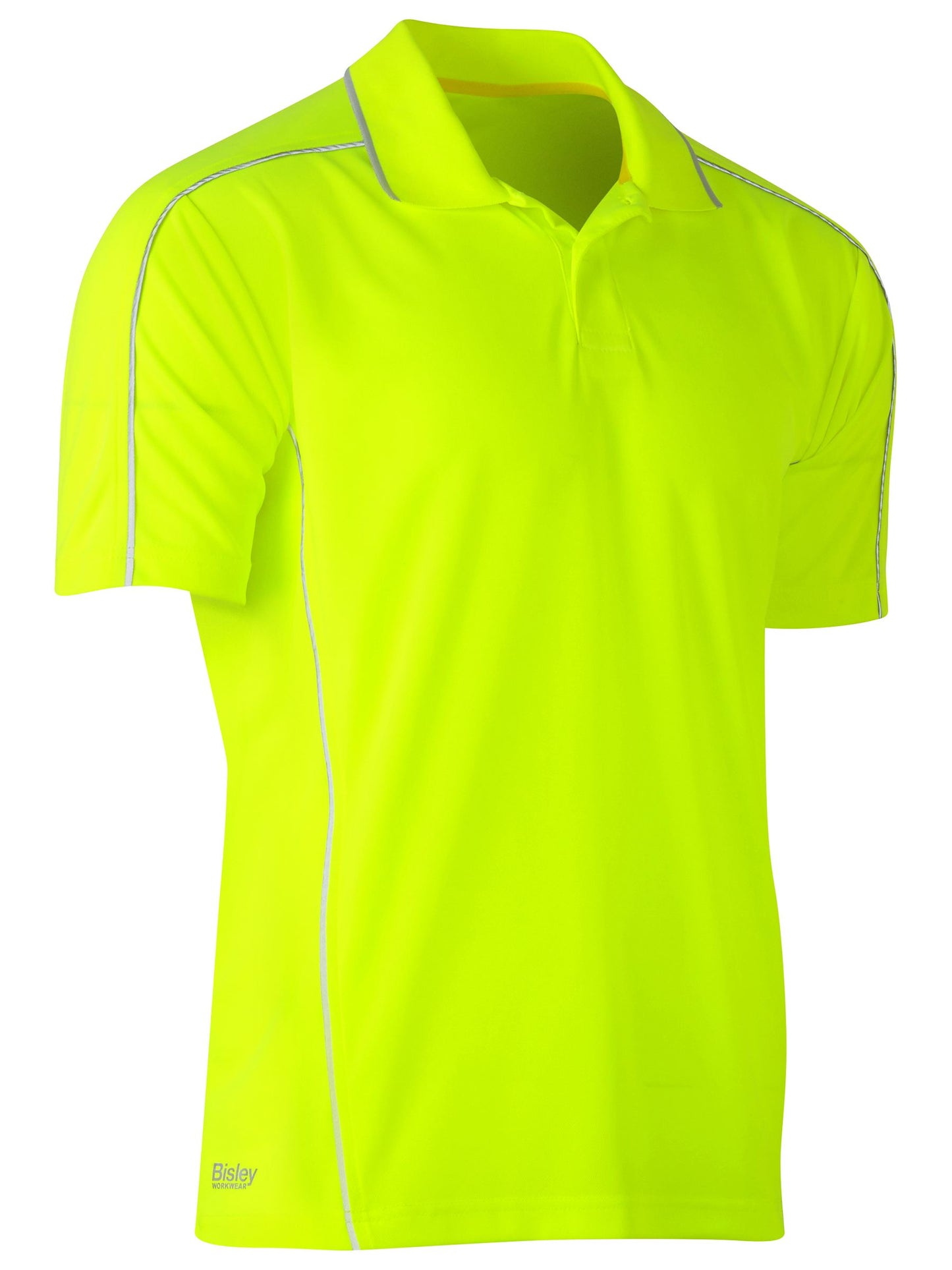 COOL MESH POLO WITH REFLECTIVE PIPING BK1425