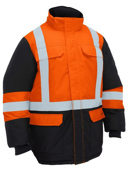 H TAPED HI VIS FREEZER HOODED JACKET  BJ6454HT