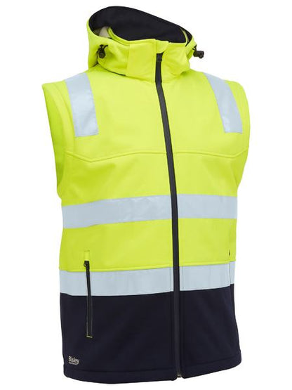 BJ6078T Taped Two Tone HI Vis 3 in 1 Soft Shell Jacket