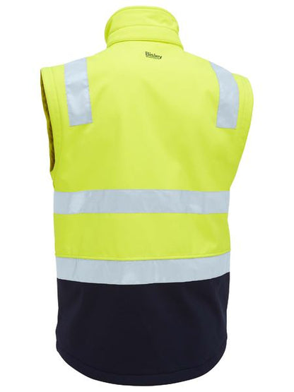 BJ6078T Taped Two Tone HI Vis 3 in 1 Soft Shell Jacket