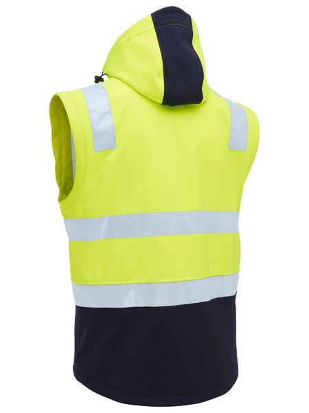 BJ6078T Taped Two Tone HI Vis 3 in 1 Soft Shell Jacket