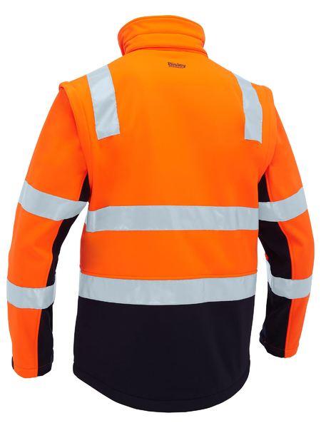 BJ6078T Taped Two Tone HI Vis 3 in 1 Soft Shell Jacket