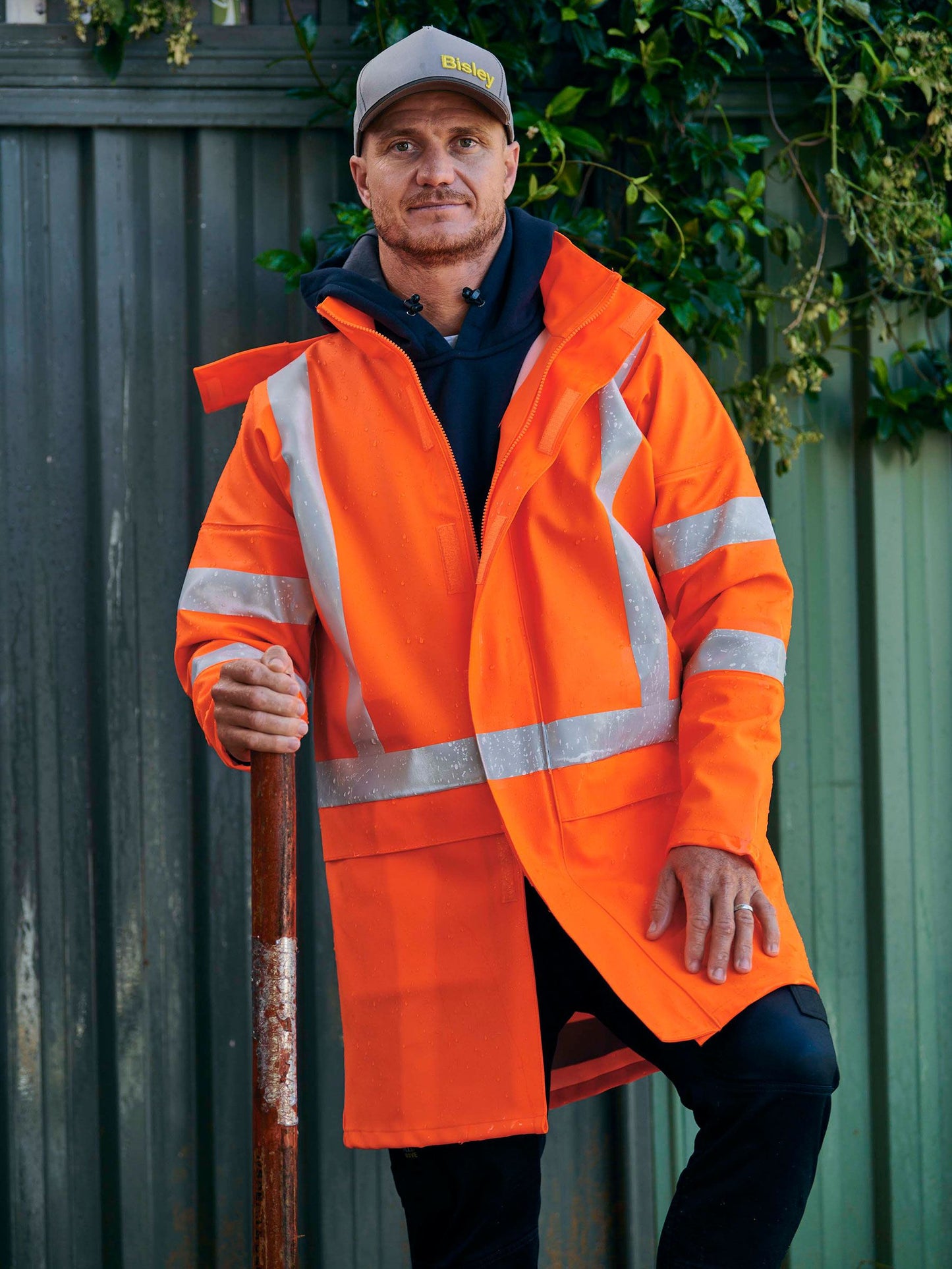 X TAPED HI VIS STORM JACKET BJ9366XT