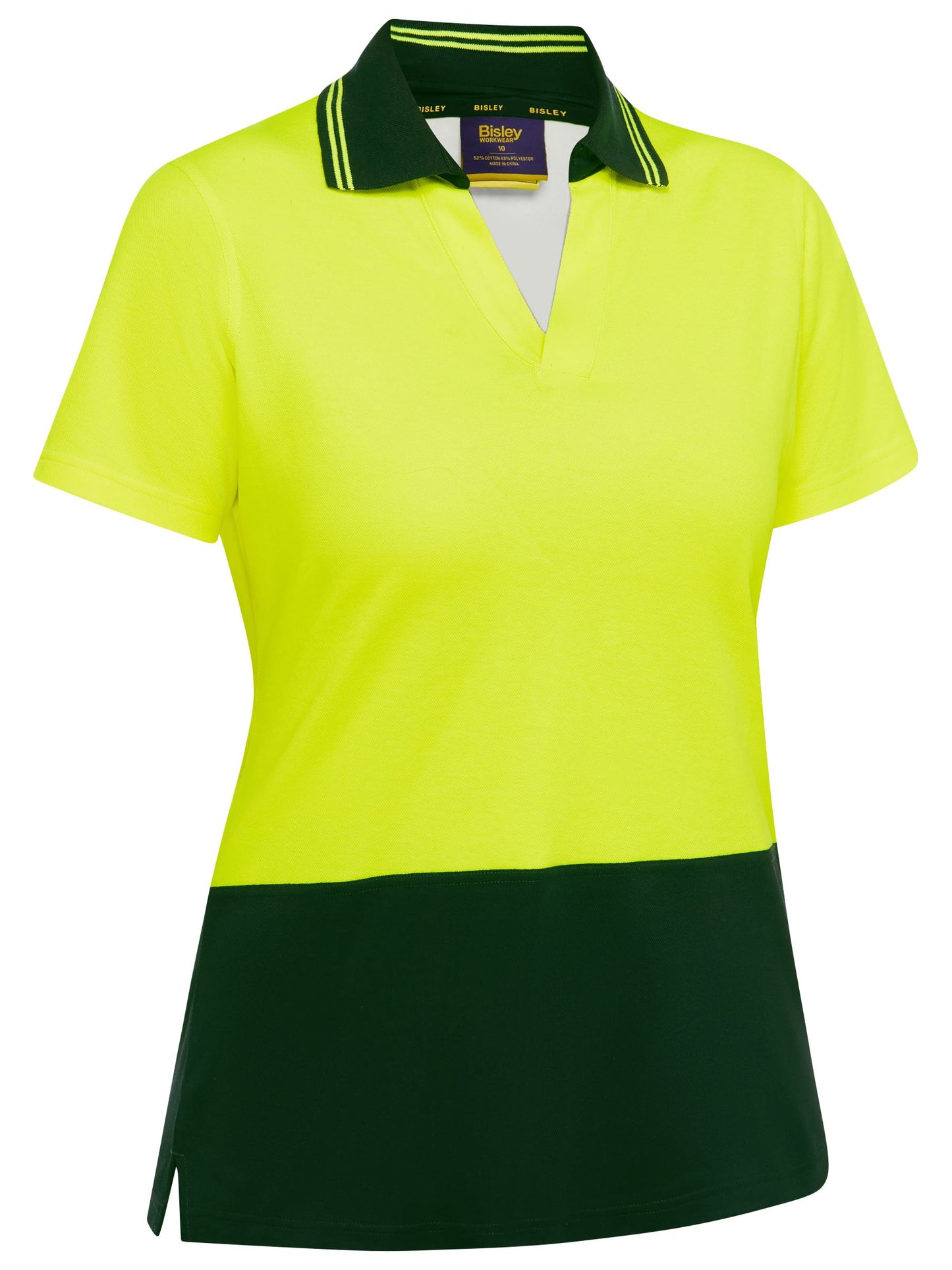 WOMEN'S HI VIS V-NECK POLO BKL1234