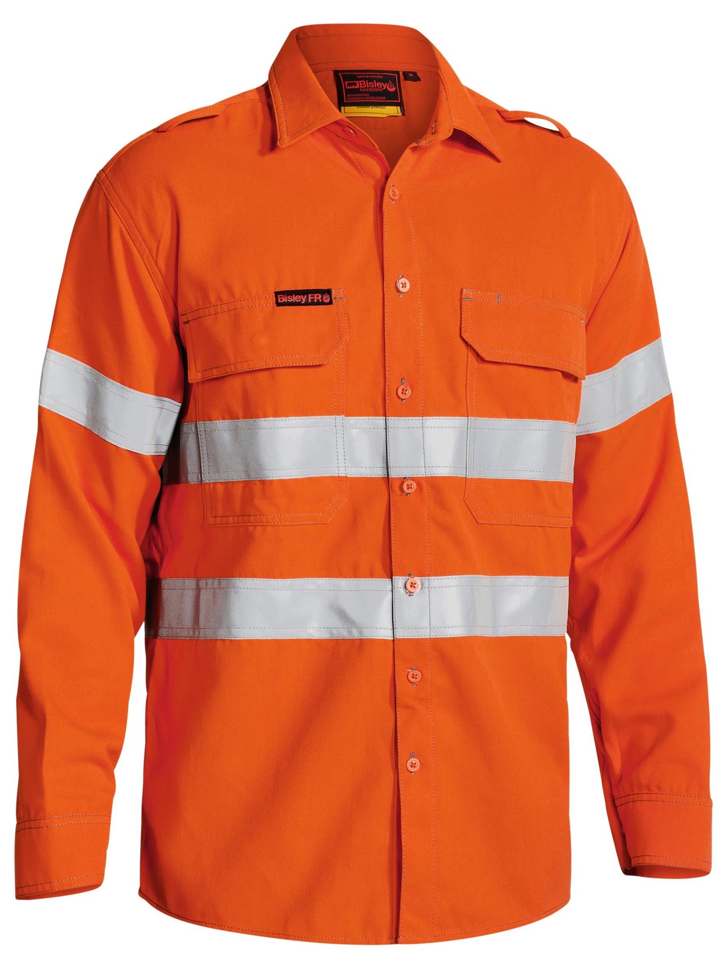 TENCATE TECASAFE® PLUS 700 TAPED HI VIS FR VENTED SHIRT BS8081T