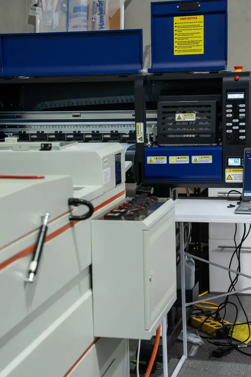 DTF printer and the unit that cures the film